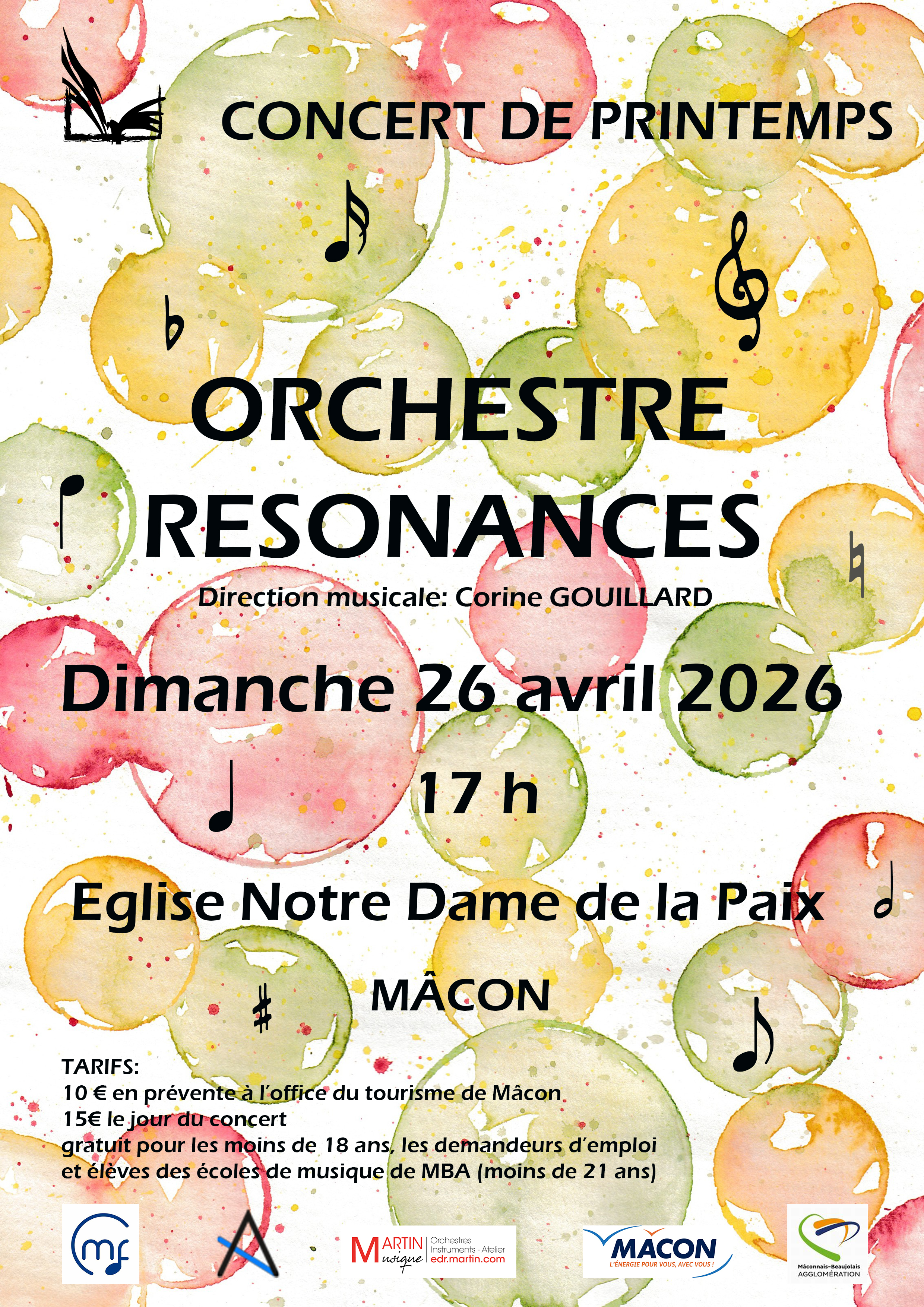 Concert de printemps orchestre Résonances