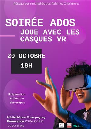 Soirée casques réalité virtuelle