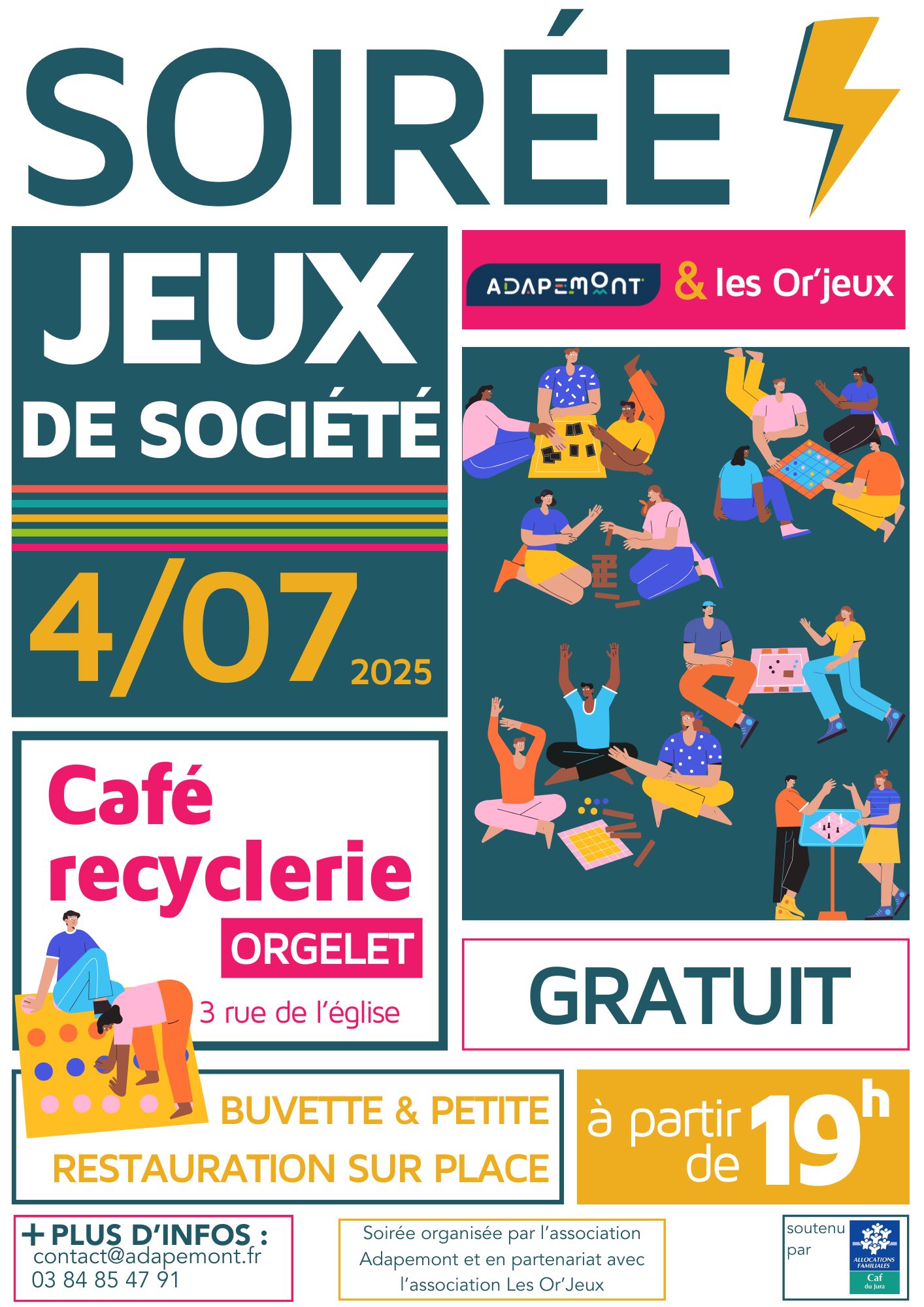 affiche soirée jeux  - 1