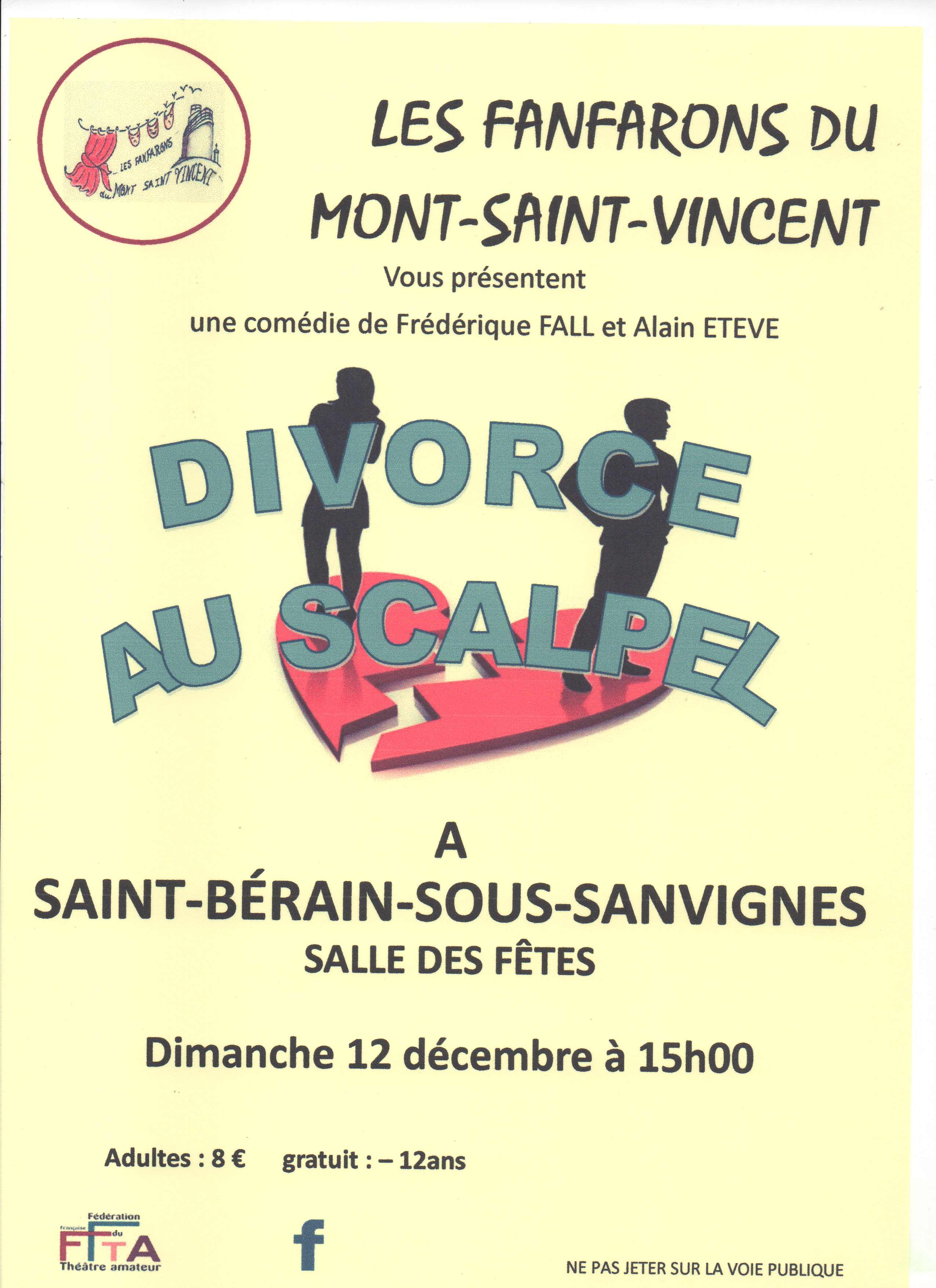 Affiche Divorce au scalpel Saint-Berain-sous-Sanvignes