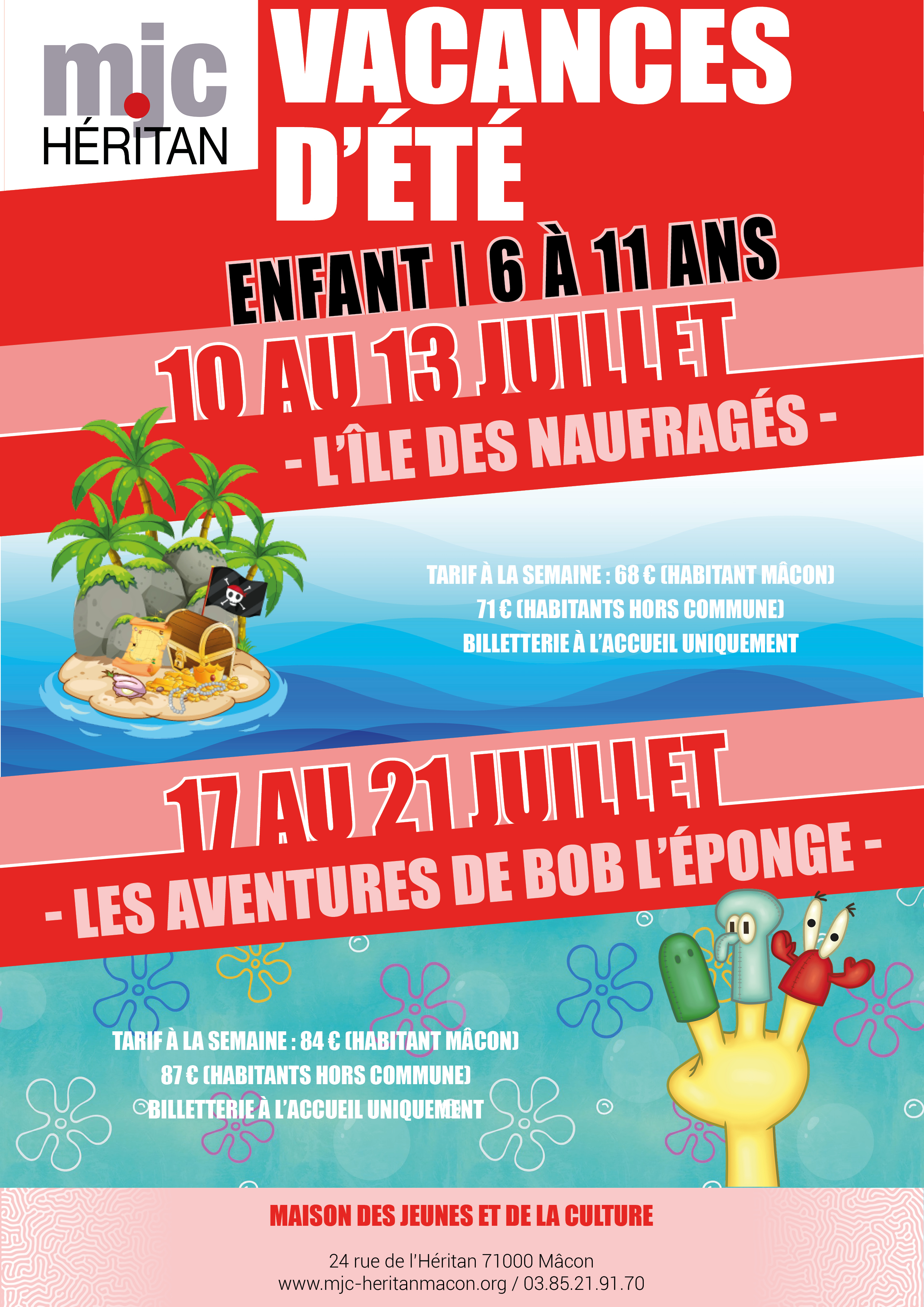 VACANCES D'ÉTÉ 6  À 11 ANS