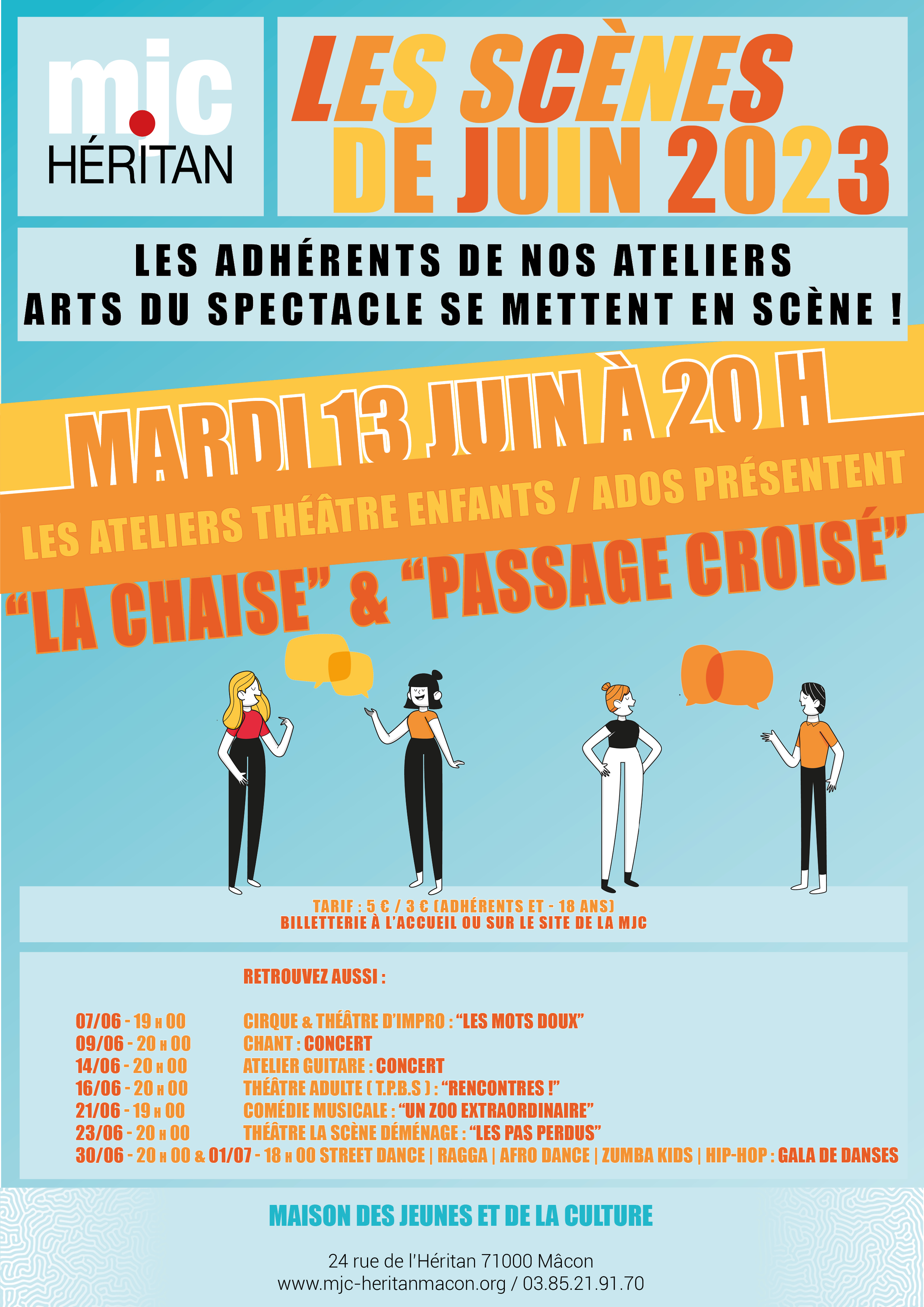 LES SCÈNES DE JUIN 2023