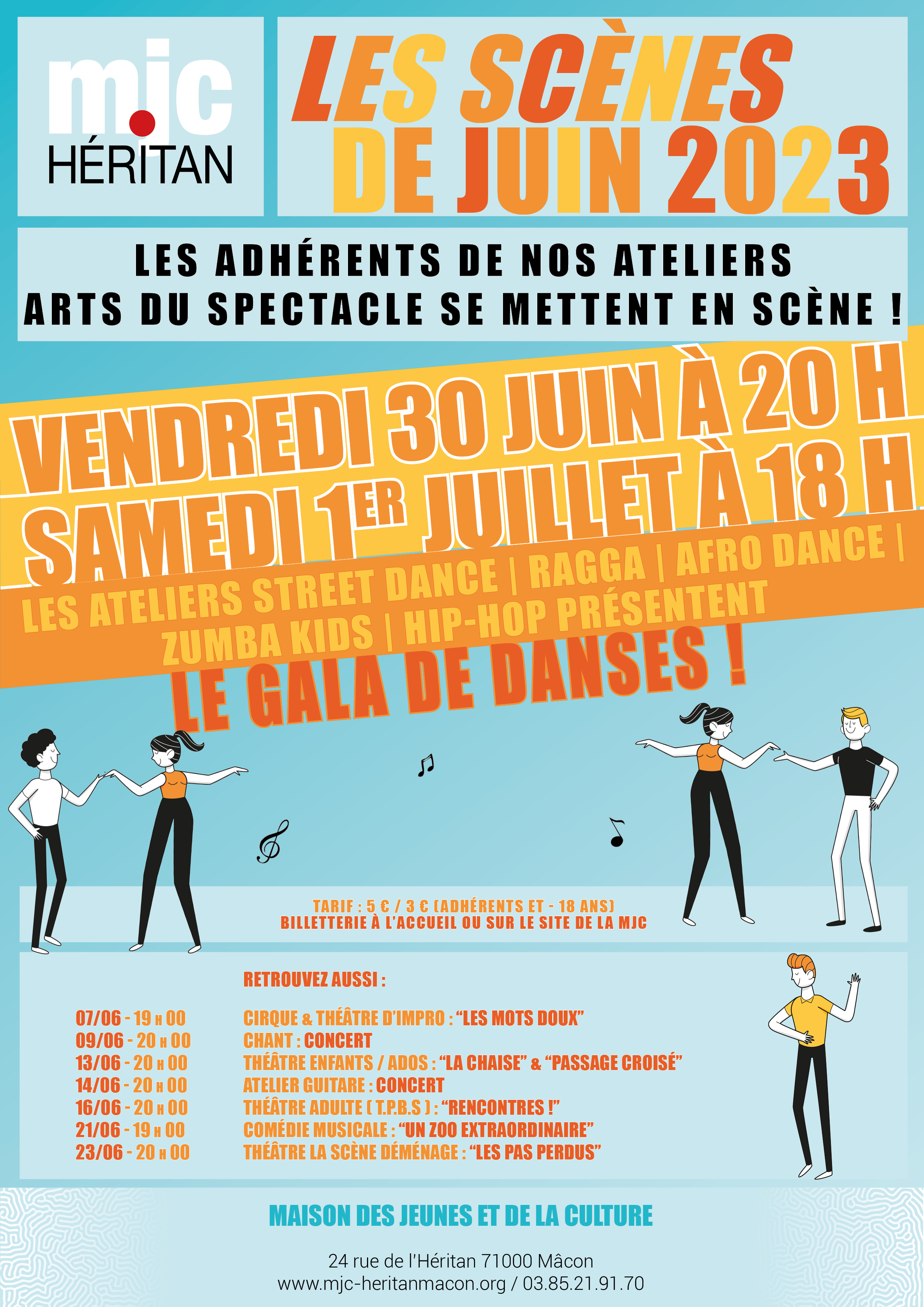 LES SCÈNES DE JUIN 2023