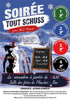 Soirée tout schuss avec ALC Fitness70 à Champagney