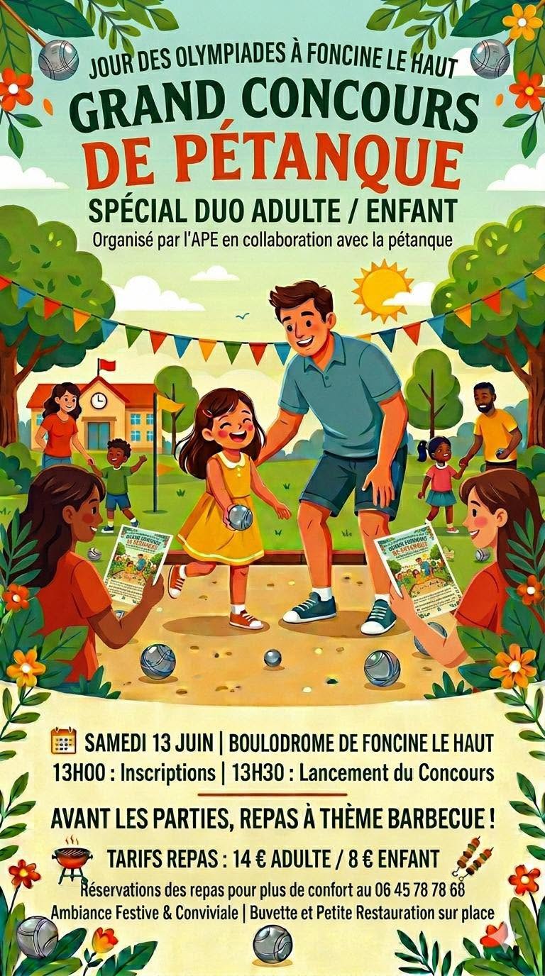 Concours de pétanque