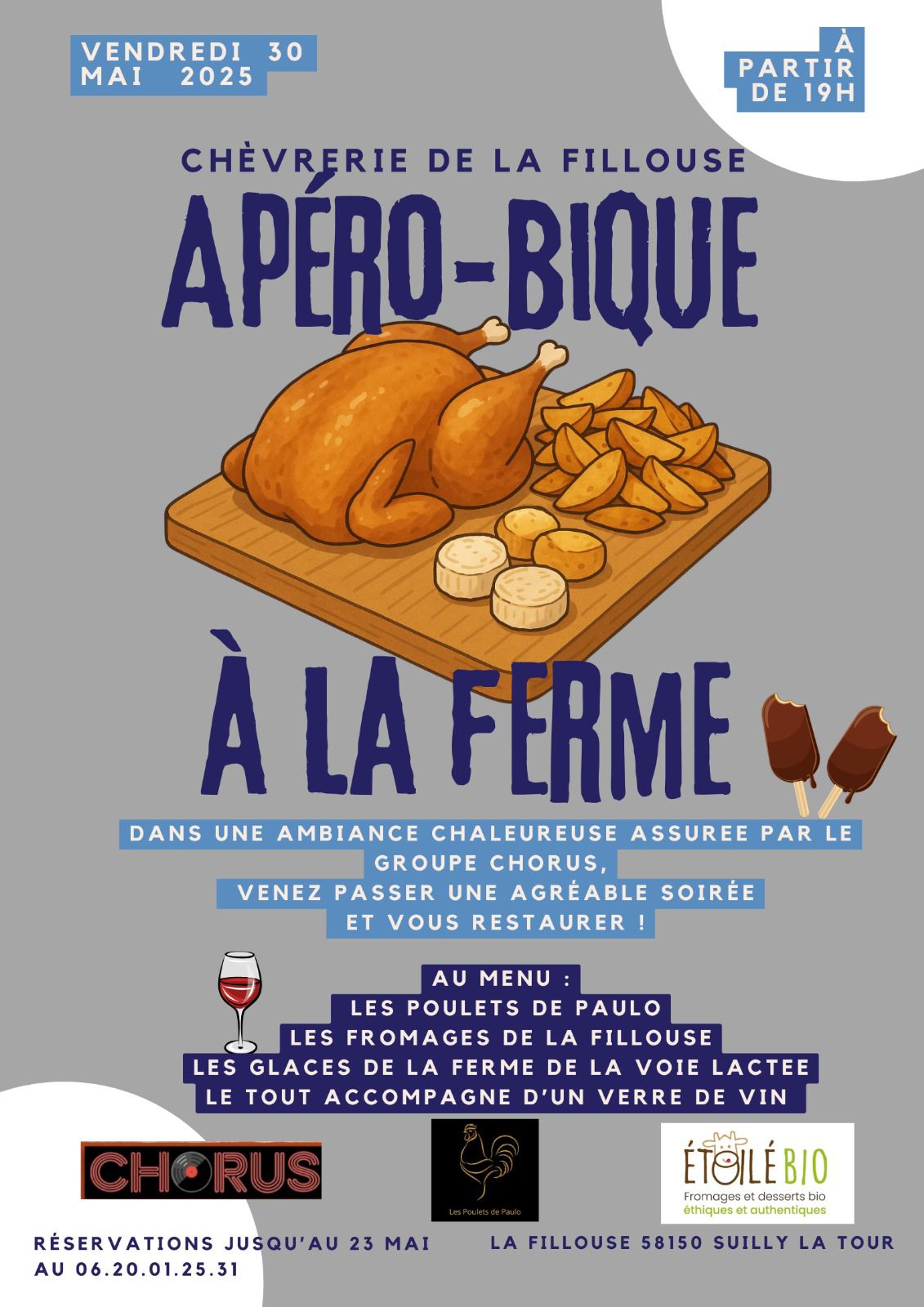 Apéro-bique à la ferme