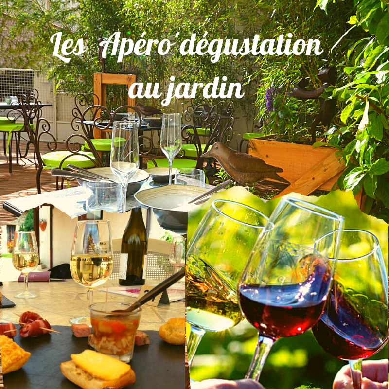 apéro dégustation au jardin