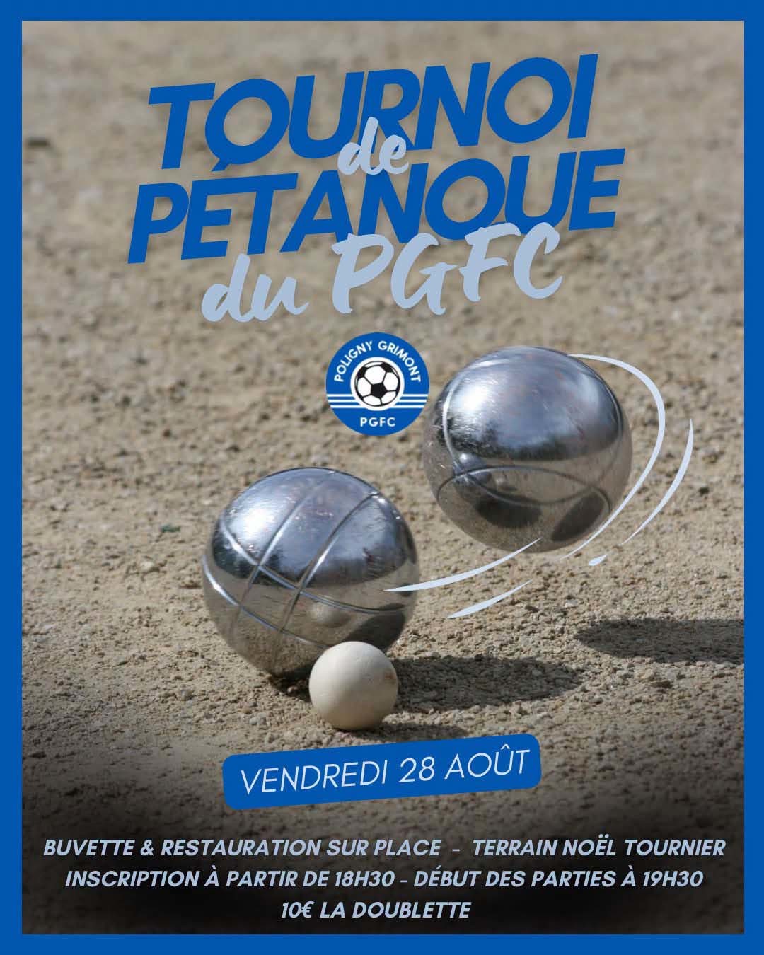 Tournoi de pétanque du PGFC