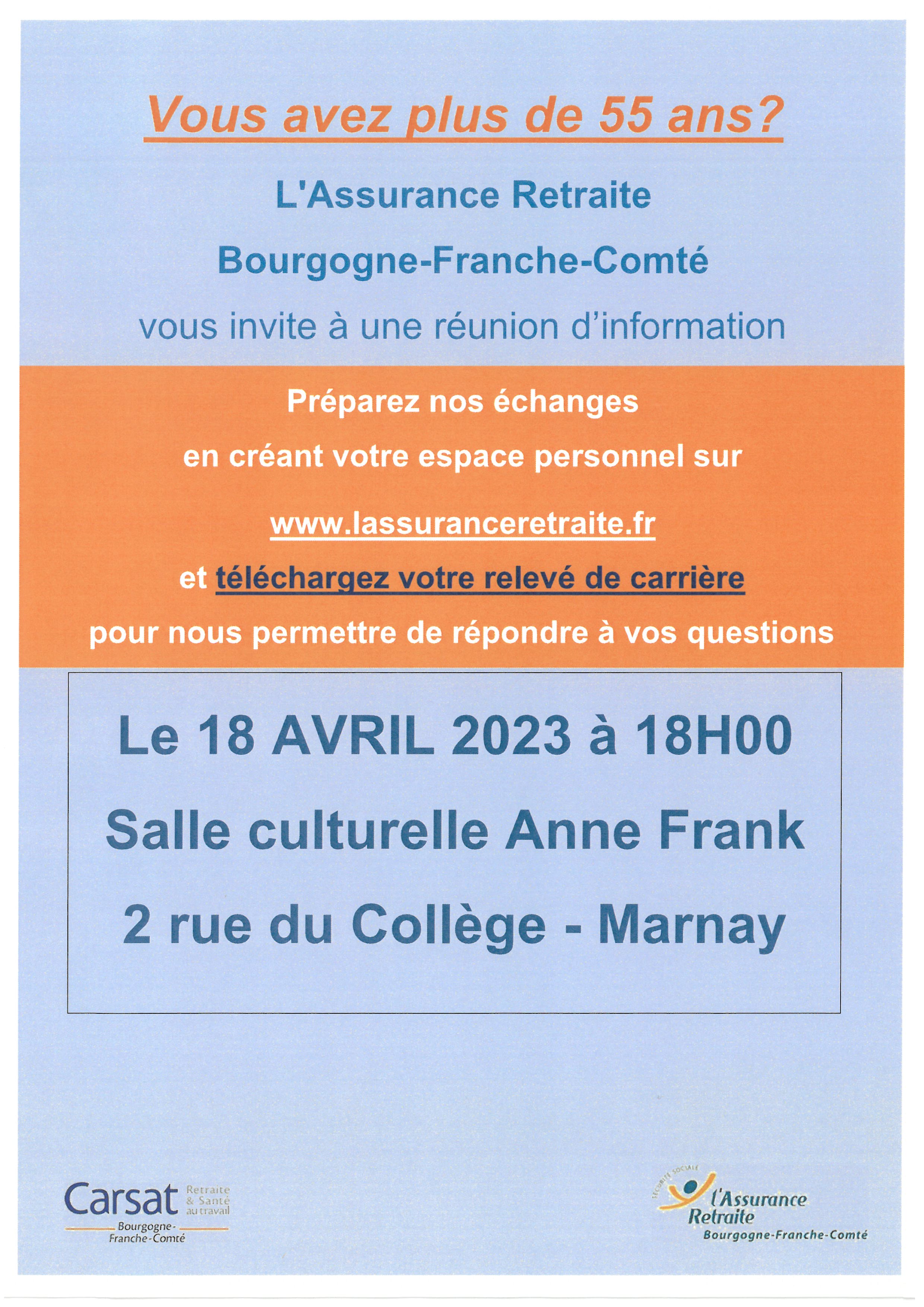 Réunion assurance retraite