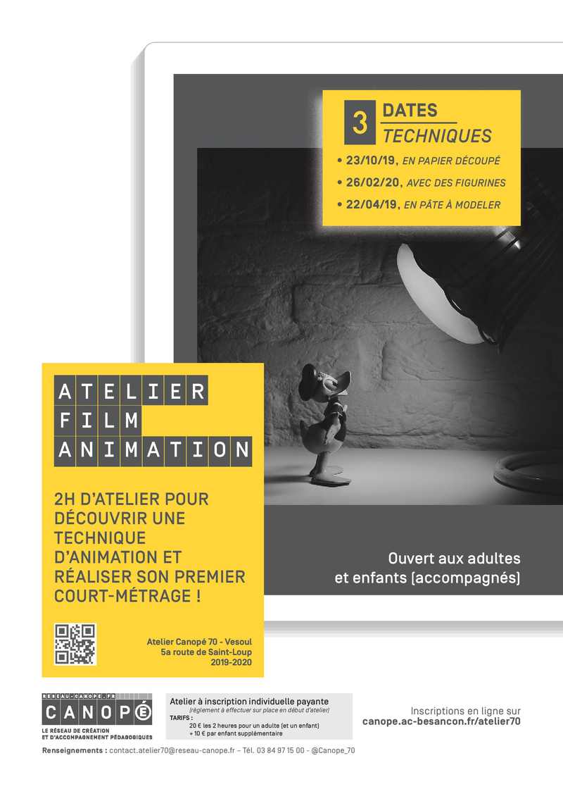 Atelier film d'animation