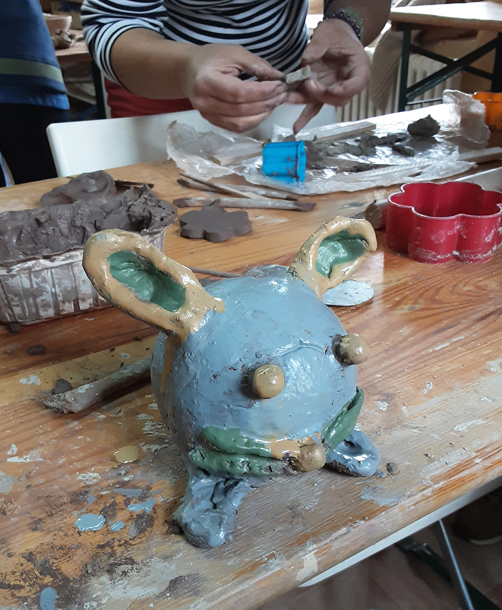 atelier enfant -lapin bleu