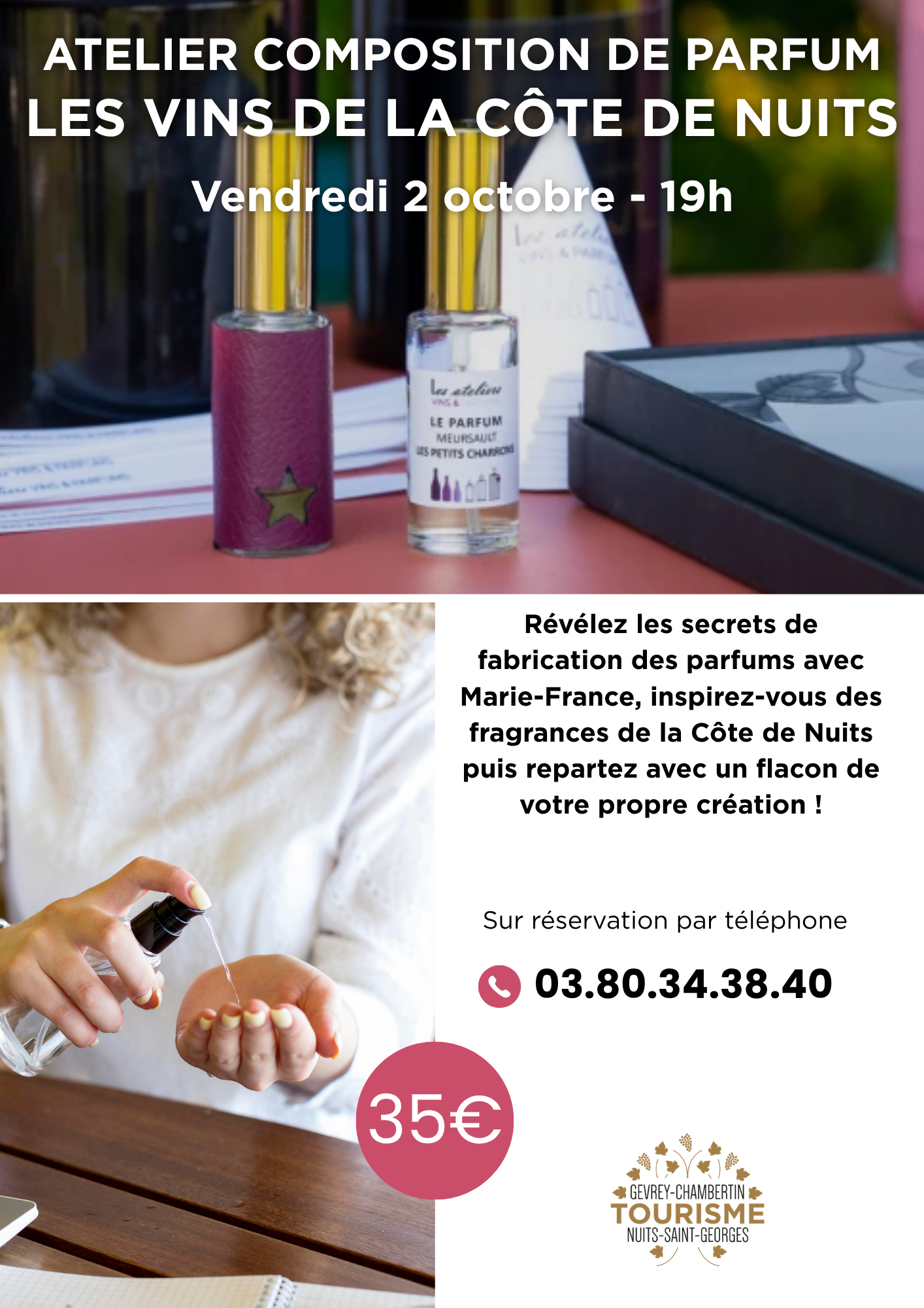 Atelier composition de parfum : les vins de la Côte de Nuits
