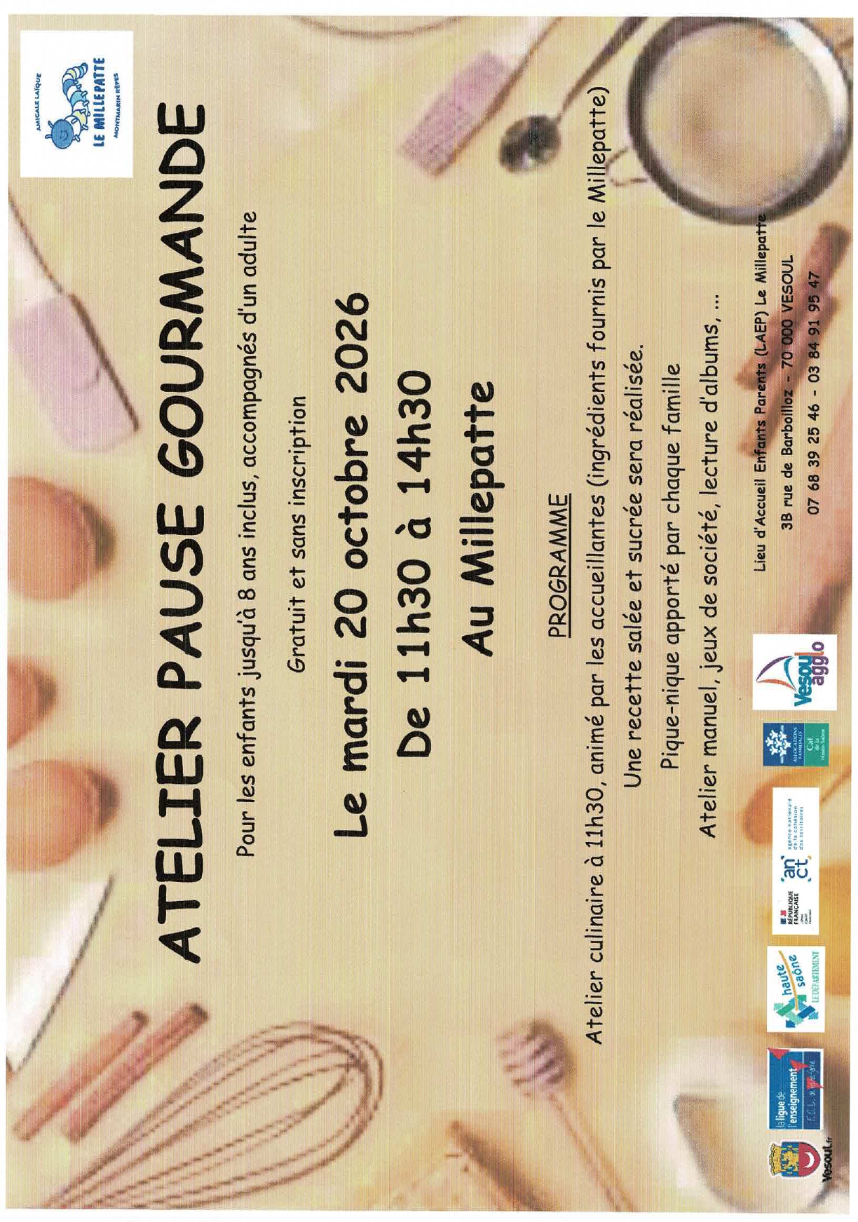 atelier pause Gourmande