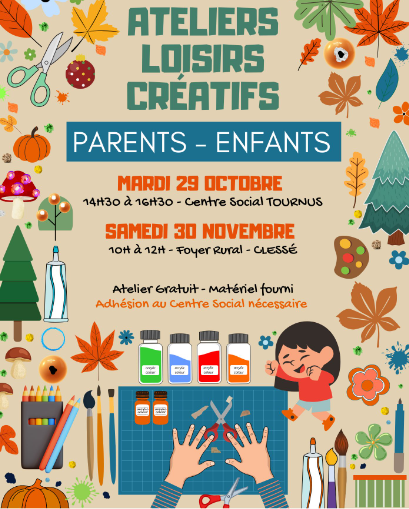 Ateliers Loisirs Créatifs - Parents/Enfants !
