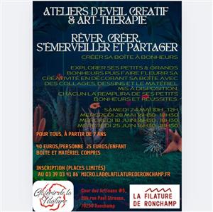 Ateliers d'éveil créatif et Art-thérapie à La Galerie de La Filature