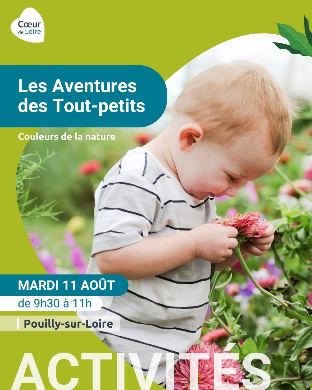 Les Aventures des Tout-petits - matinée pour les moins de 6 ans, spéciale "Couleurs de la nature"