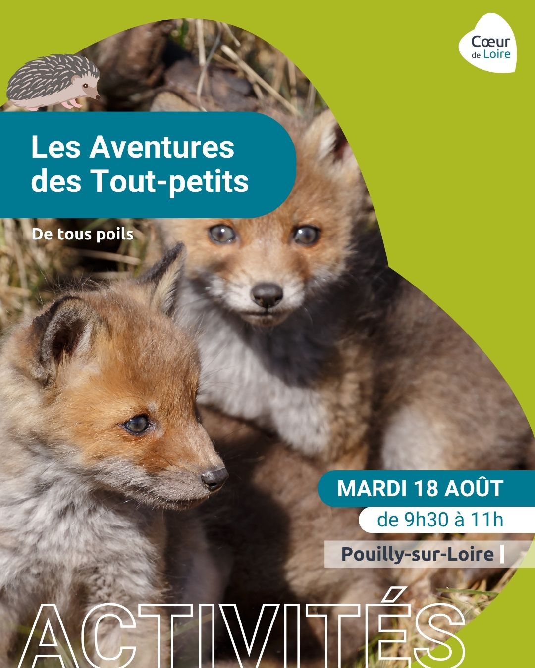 Les Aventures des Tout-petits - matinée pour les moins de 6 ans, spéciale "De tous poils"