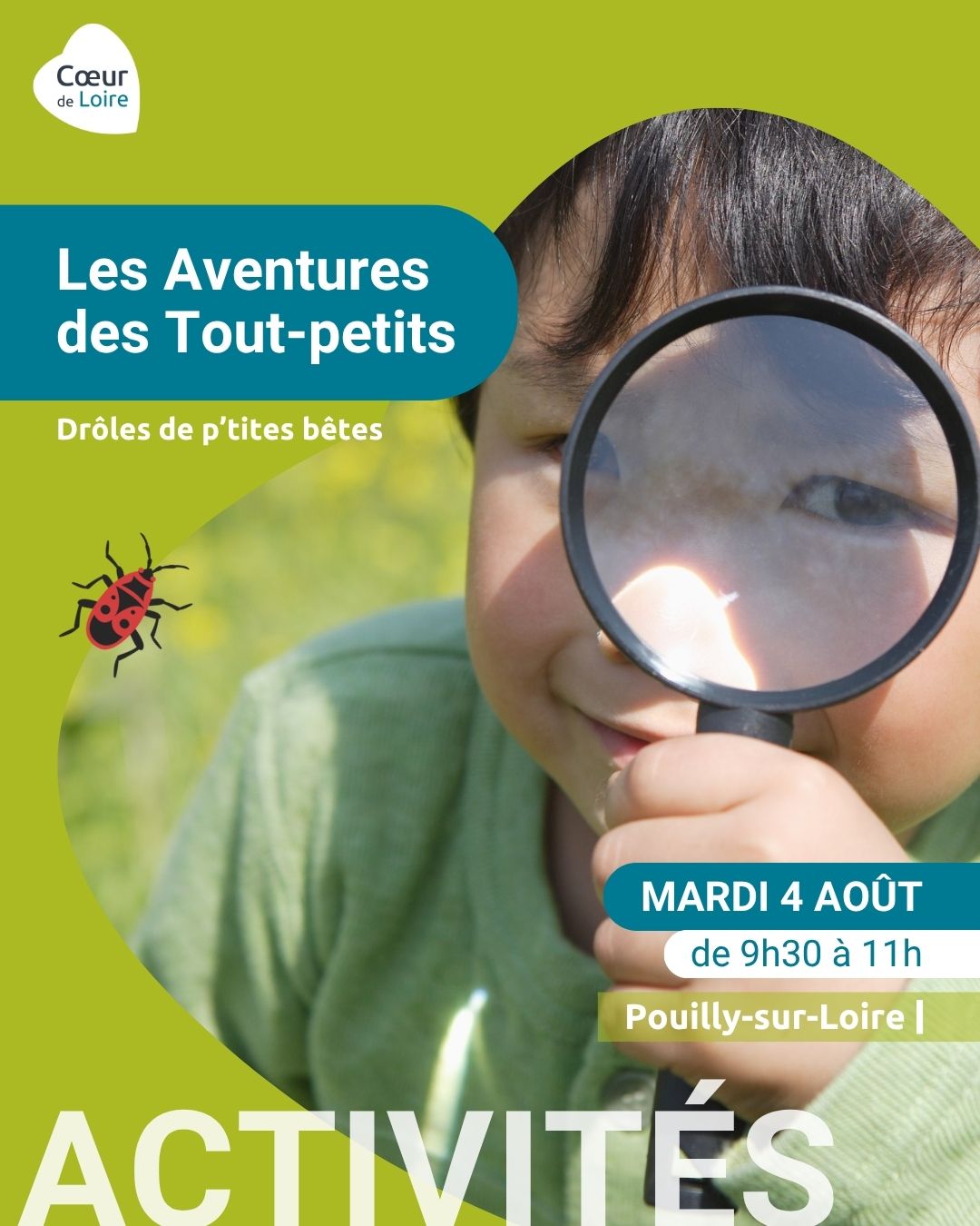 Les Aventures des Tout-petits - matinée pour les moins de 6 ans - spéciale "Drôles de p'tites bêtes"