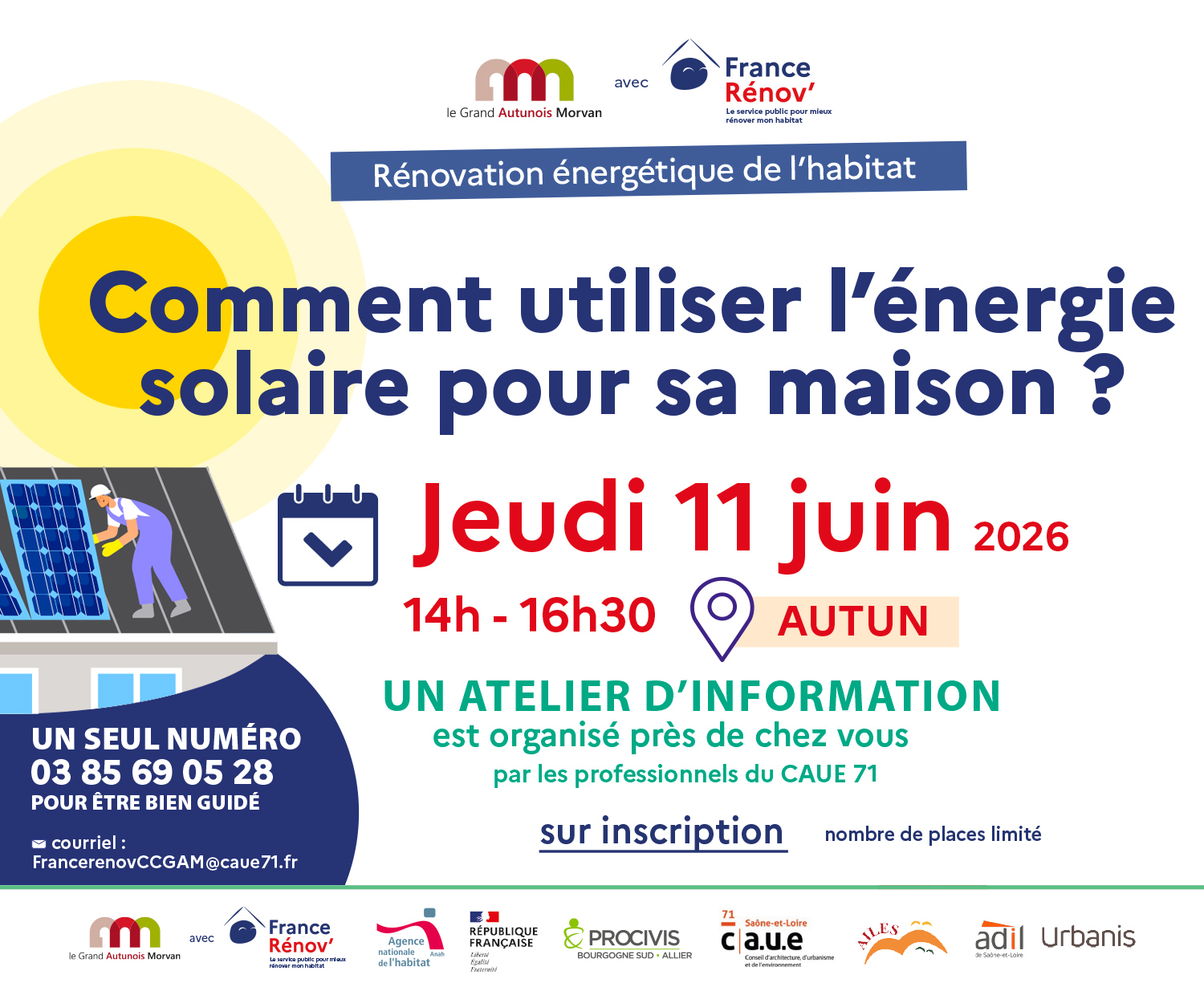 Atelier d'information : Comment utiliser l'énergie solaire pour sa maison ?