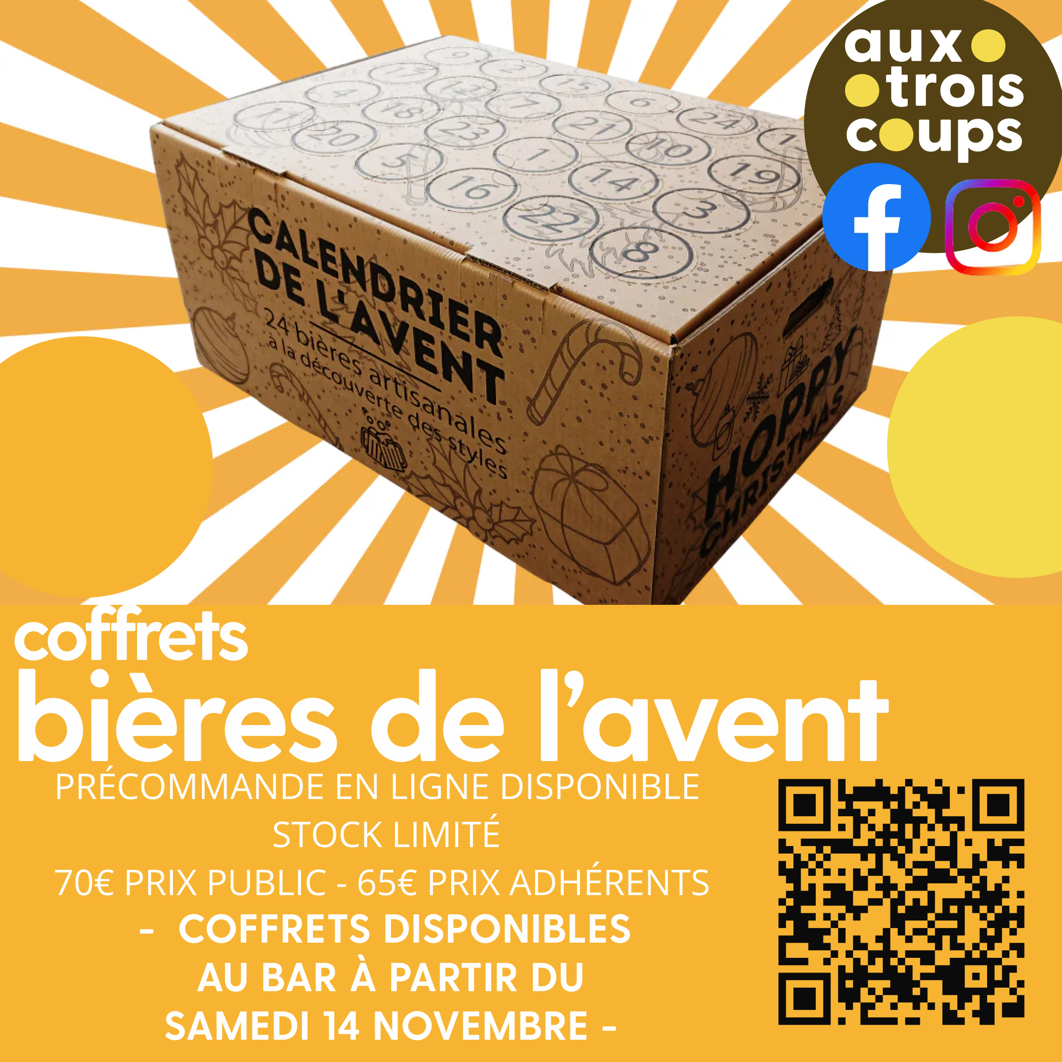 Vente calendrier Bières de l'Avent