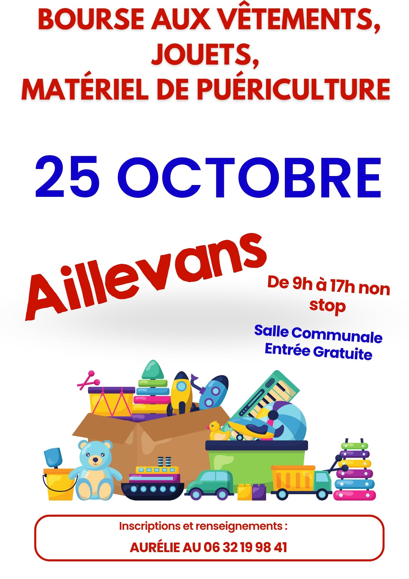 Bourse aux vêtements, jouets et matériel de puériculture