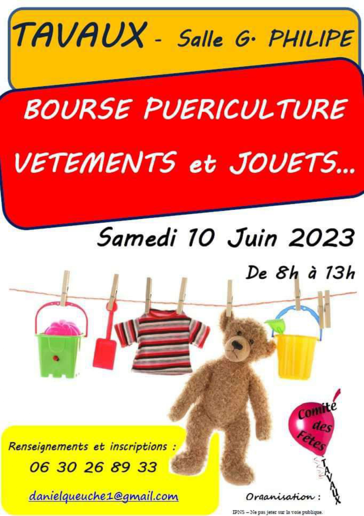 bourse aux jouets fête de tavaux