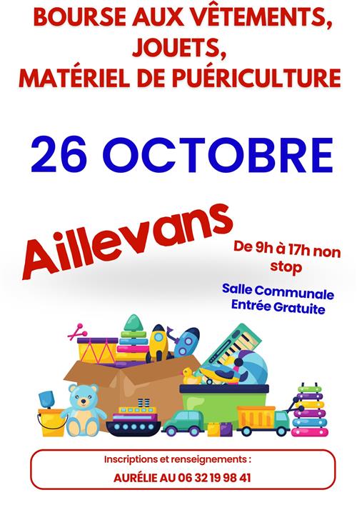 Bourse aux vêtements, jouets et matériel de puériculture 