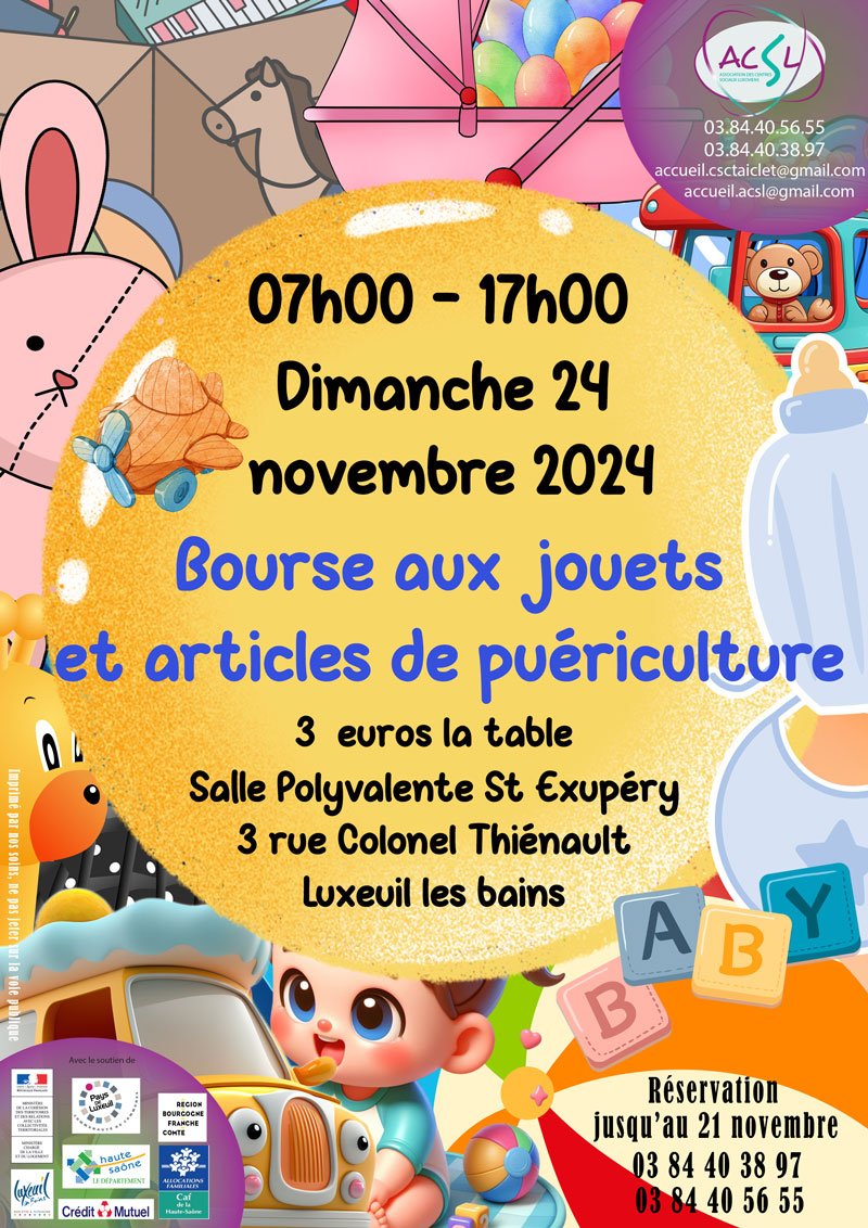 Bourse aux jouets et article de puériculture