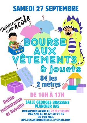 Bourse vêtements et jouets 