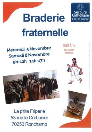 Braderie Fraternelle du Secours Catholique