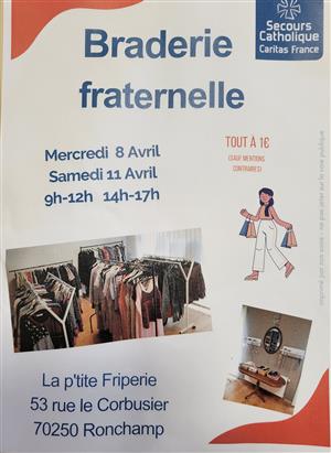 Braderie Fraternelle du Secours Catholique