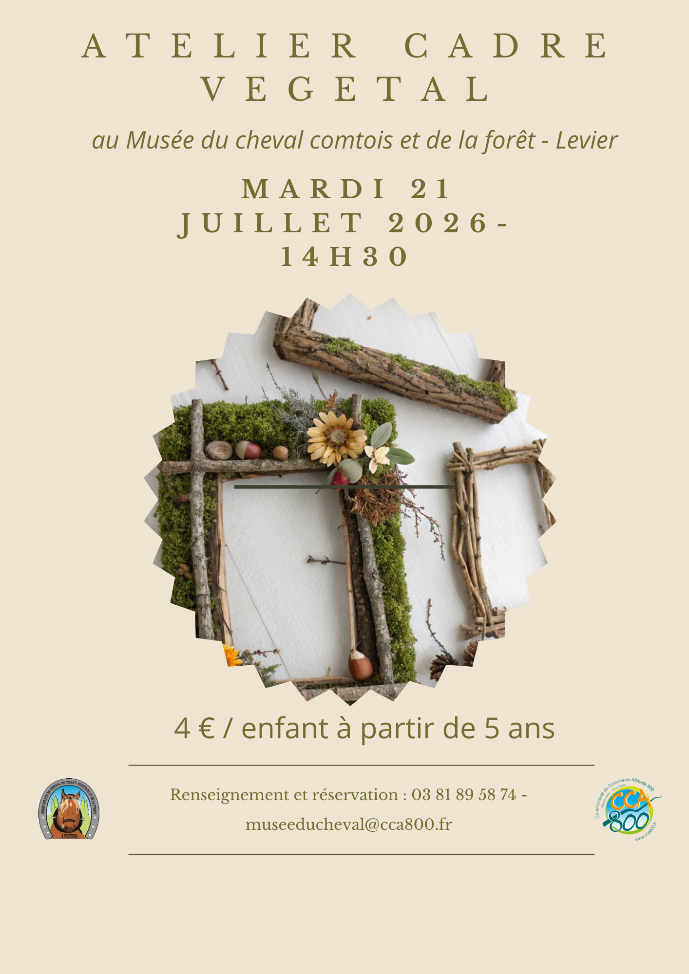 Atelier enfant - Cadre végétal
