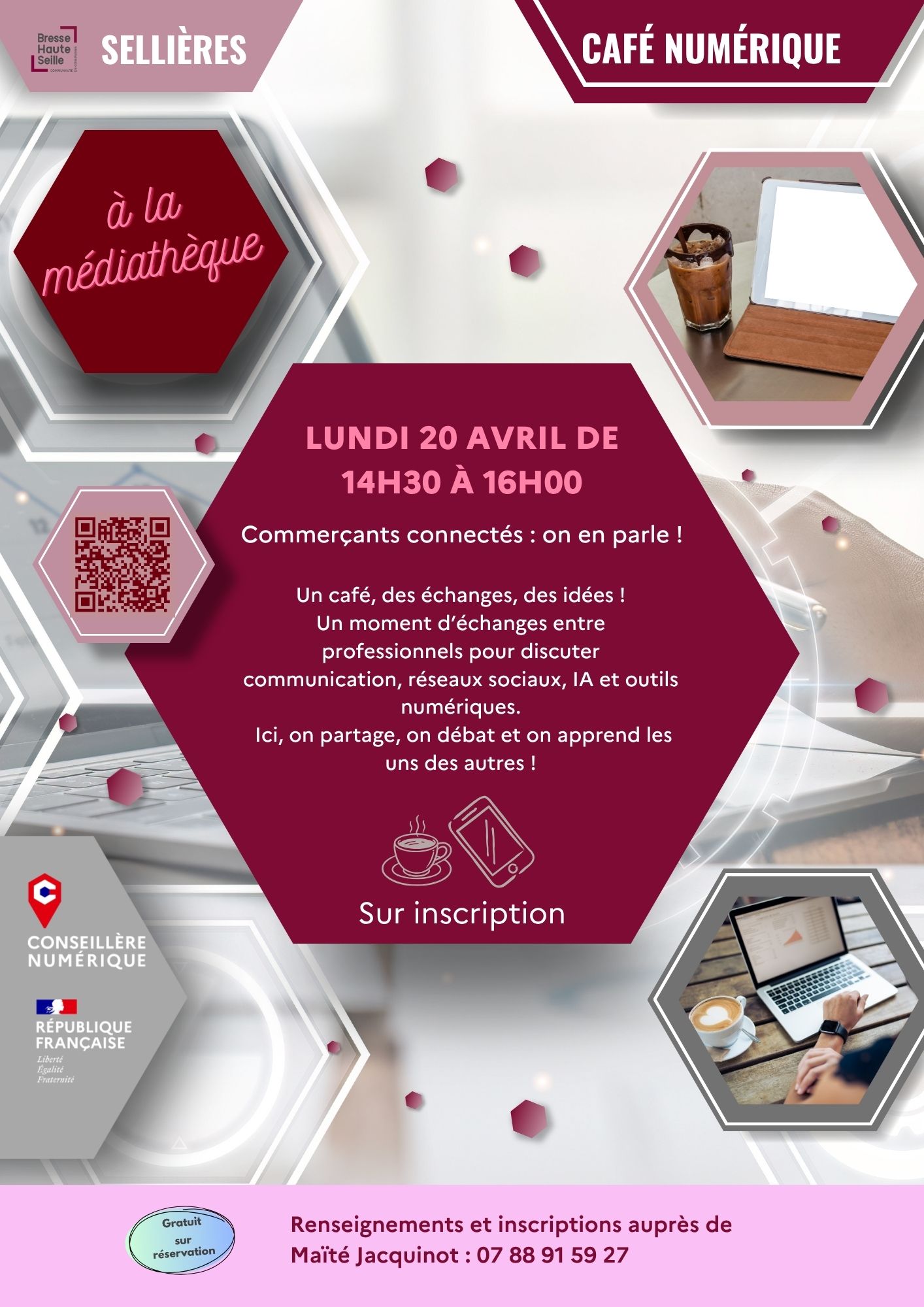 Café numérique ; commerçants connectés : on en parle