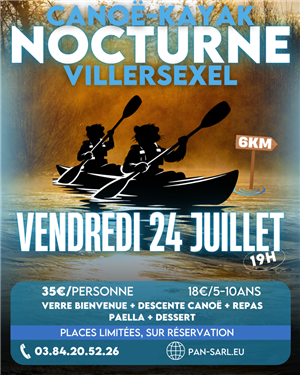 Nocturne Canoë 