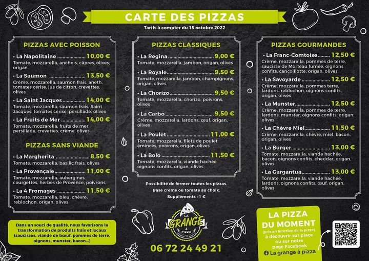 La Grange à Pizza  France Bourgogne-Franche-Comté Haute-Saône Scey-sur-Saône-et-Saint-Albin 70360