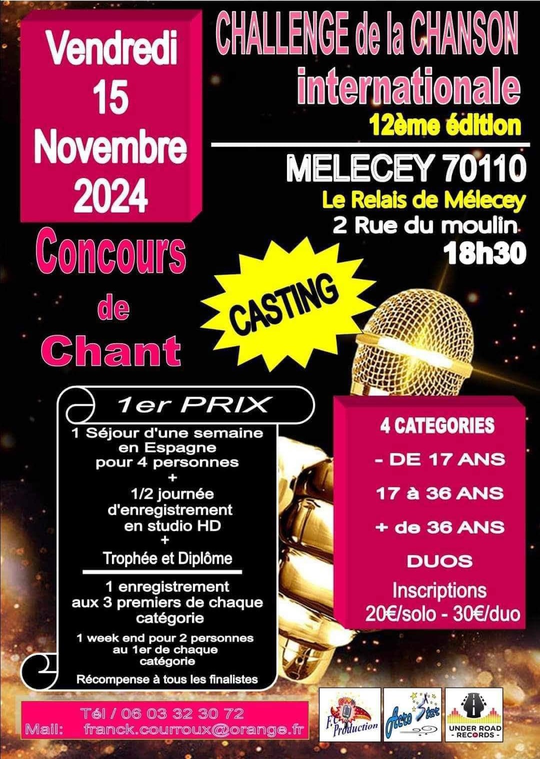 Casting concours de chant 