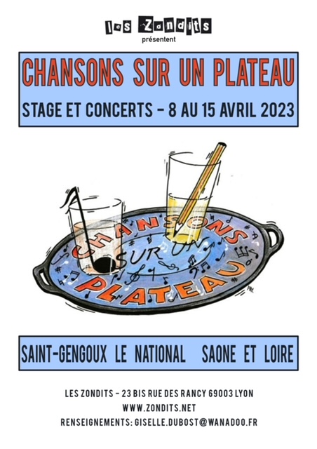 Chansons sur un plateau