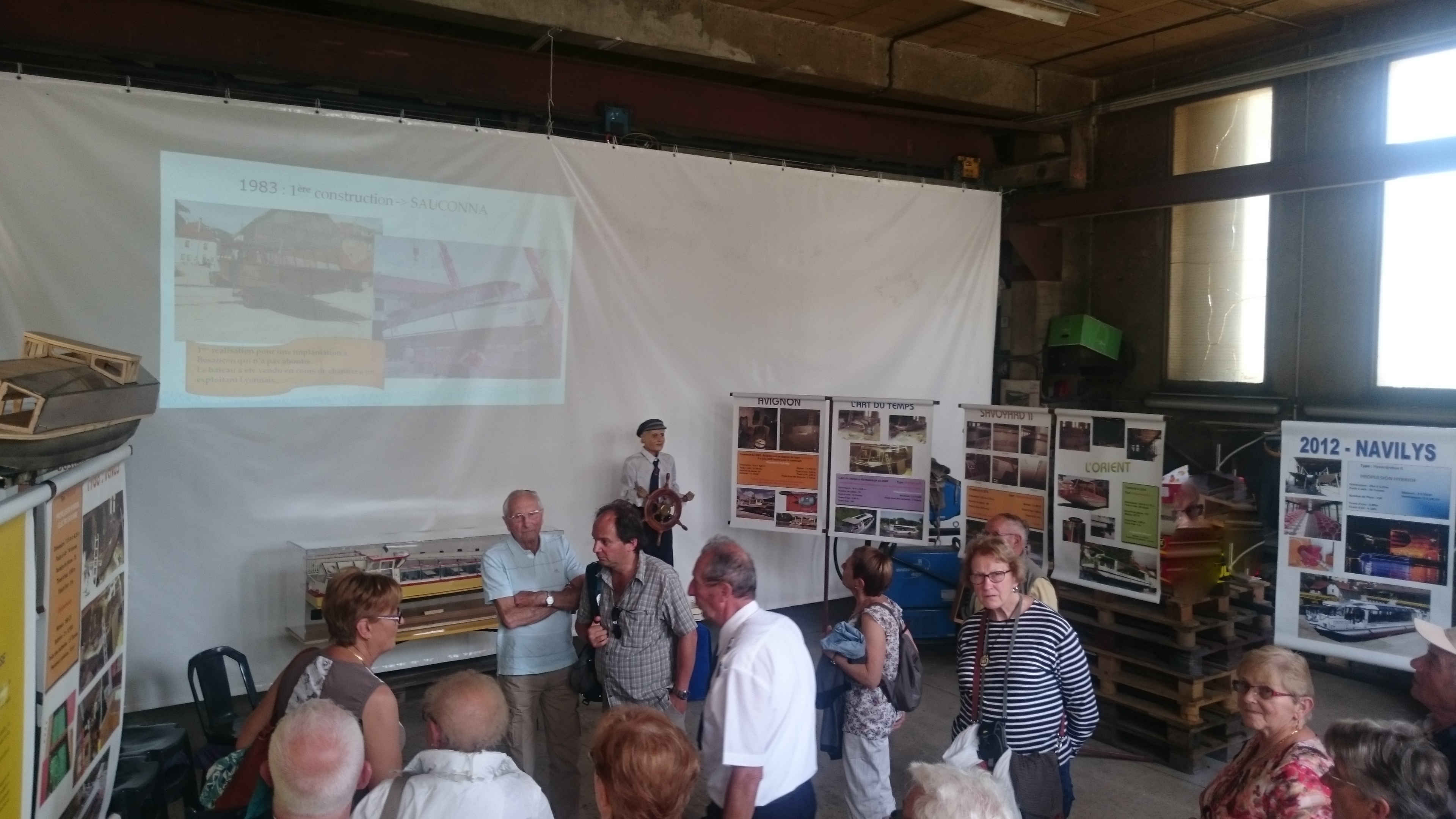 Visite du chantier naval Franco-suisse