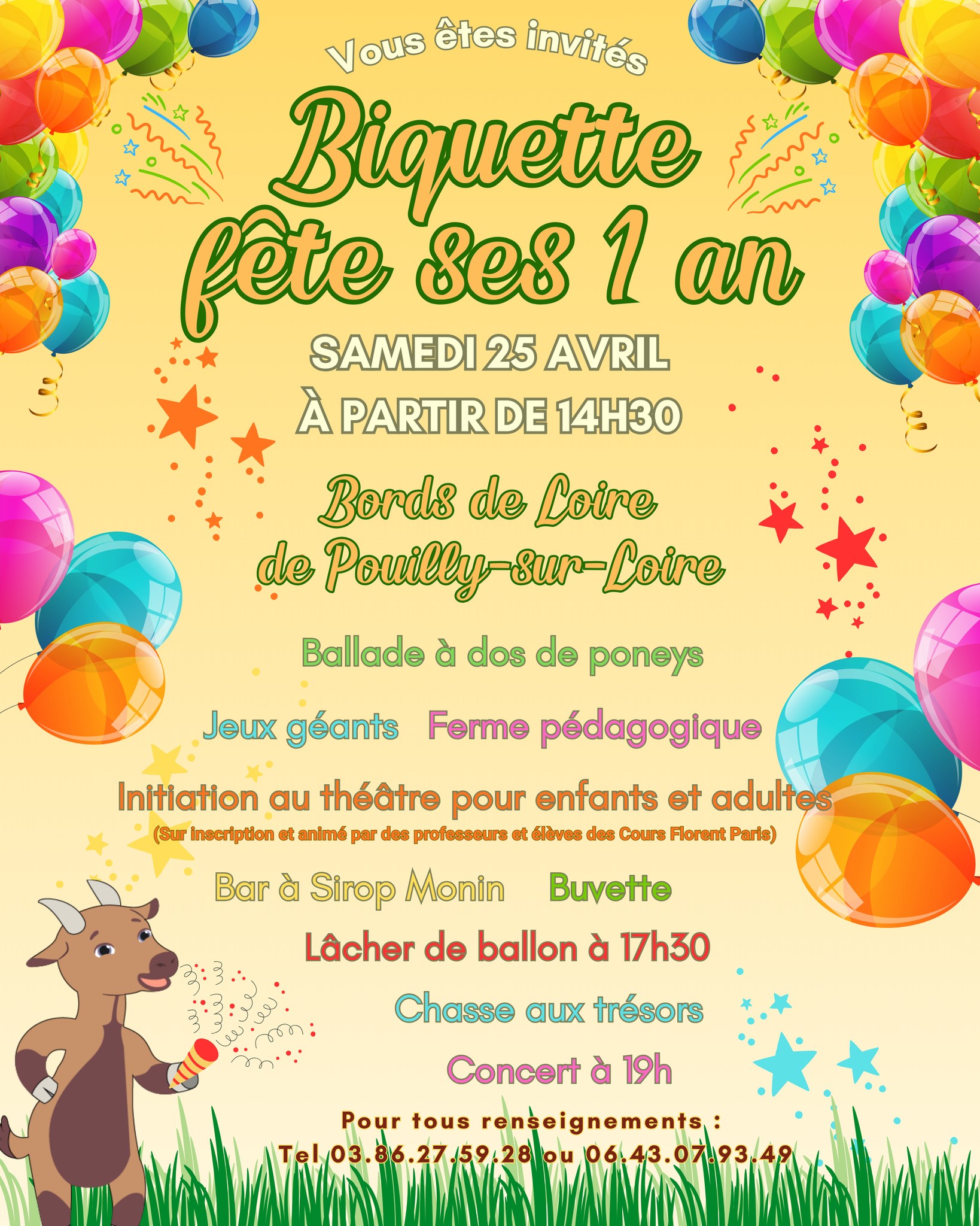 "Biquette fête ses 1 an"