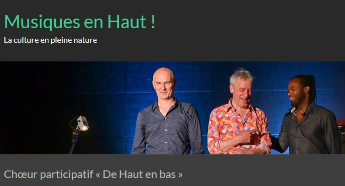 choeur participatif Musique en haut