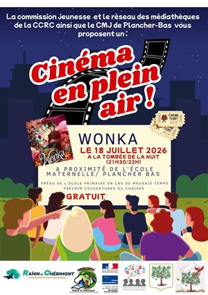 CINÉMA EN PLEIN AIR à Plancher-Bas