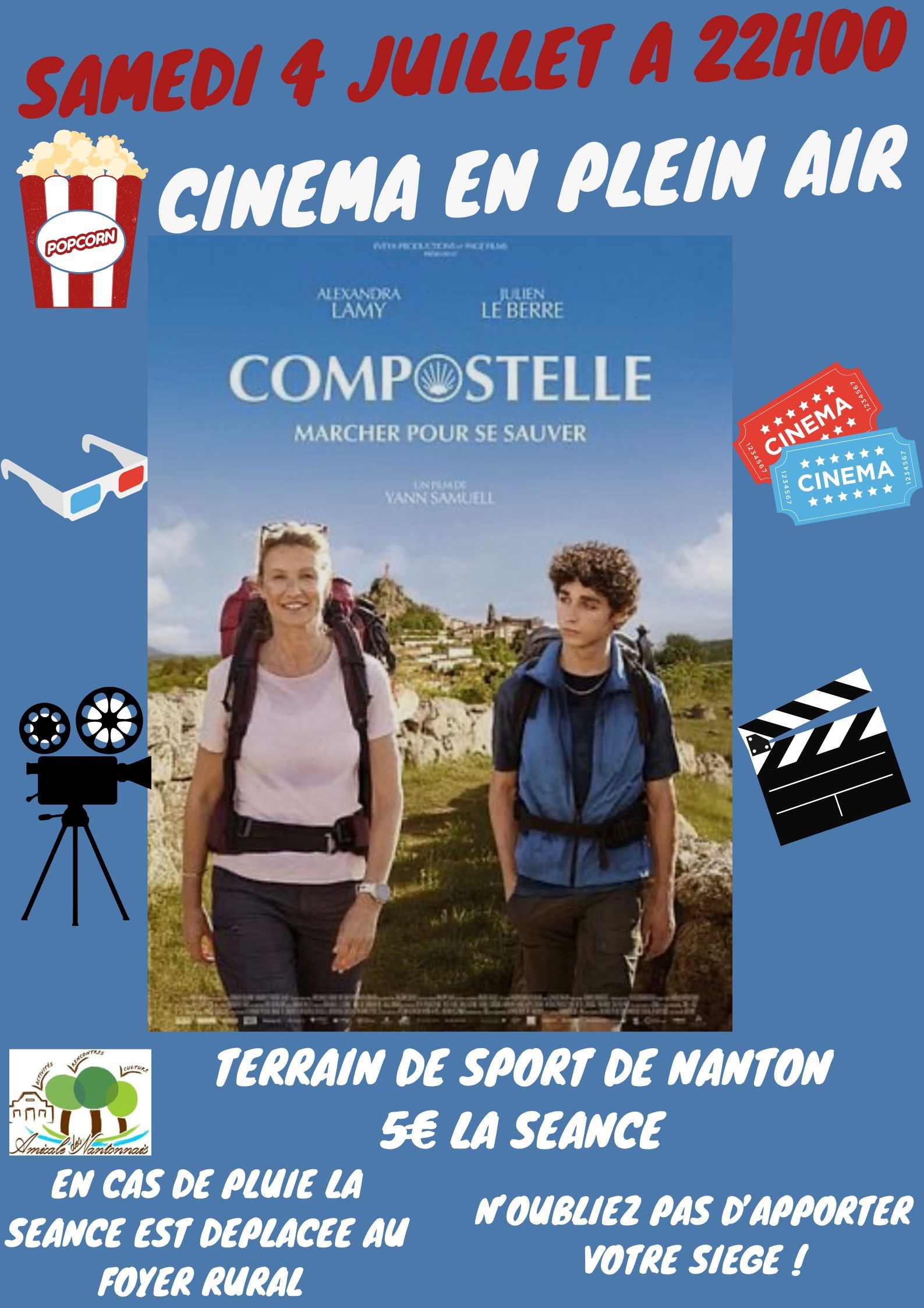 Cinéma en plein air : Compostelle, marcher pour se sauver