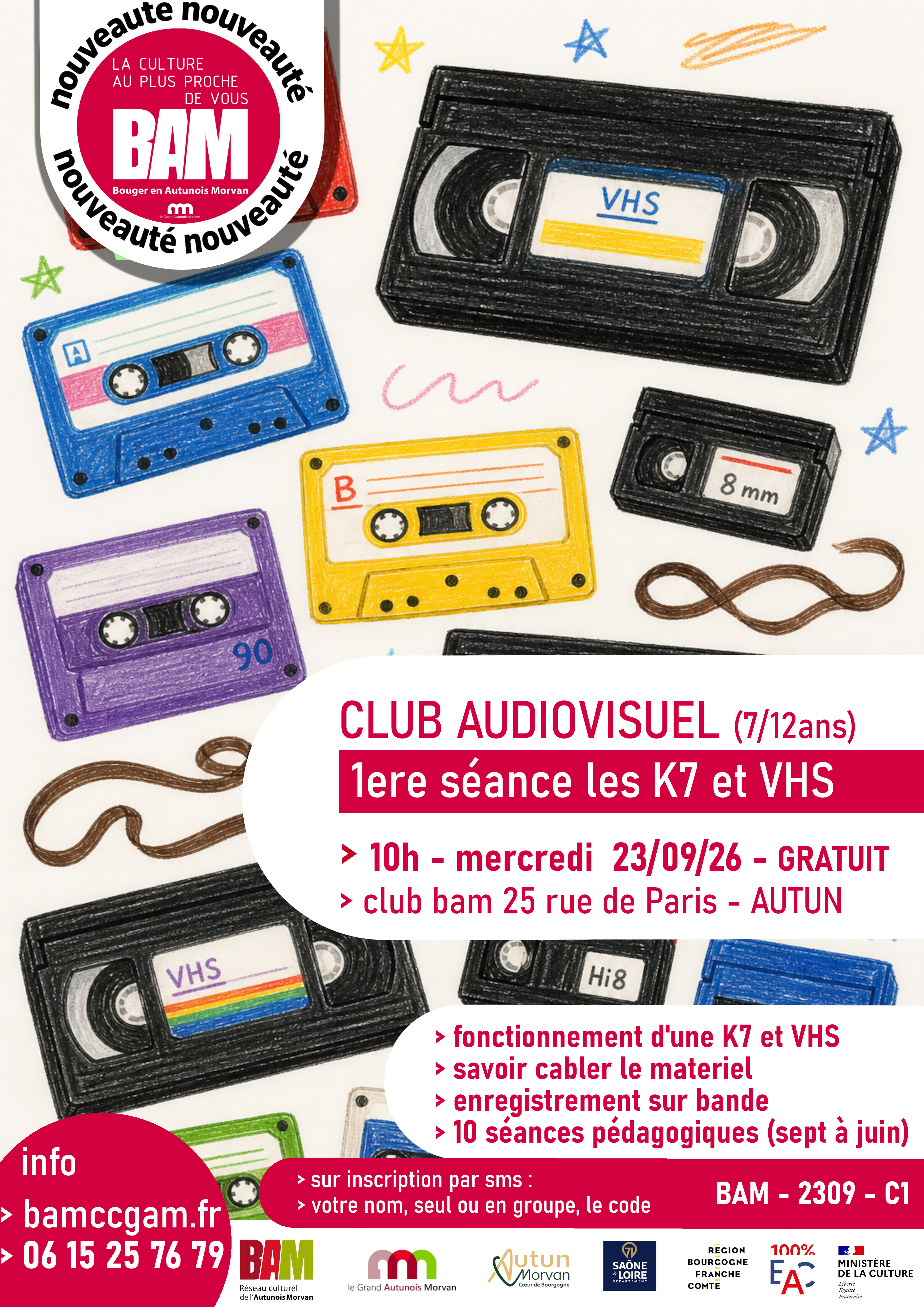 CLUB BAM, atelier audiovisuel