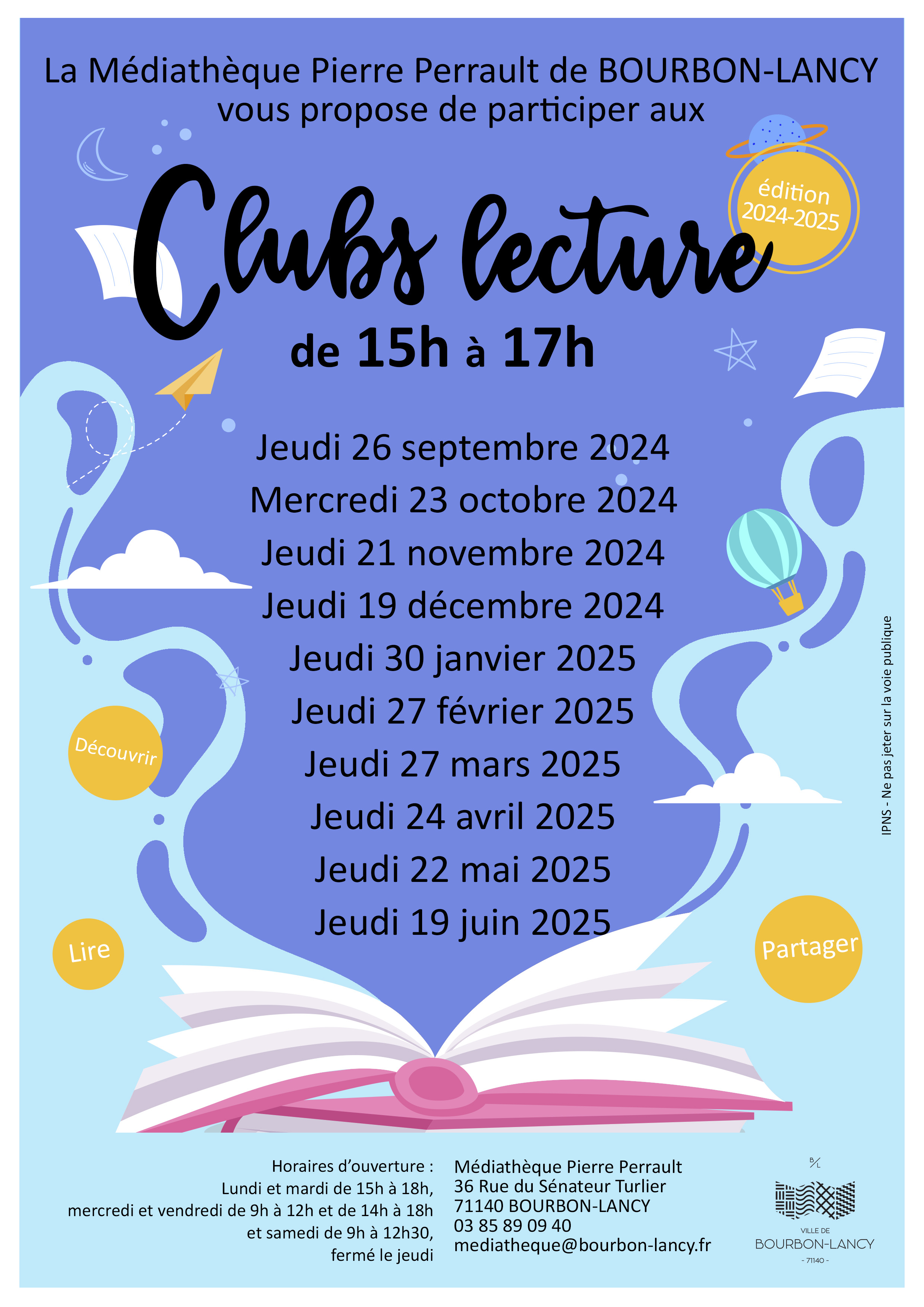 clublecture_affiche2024-2025 général