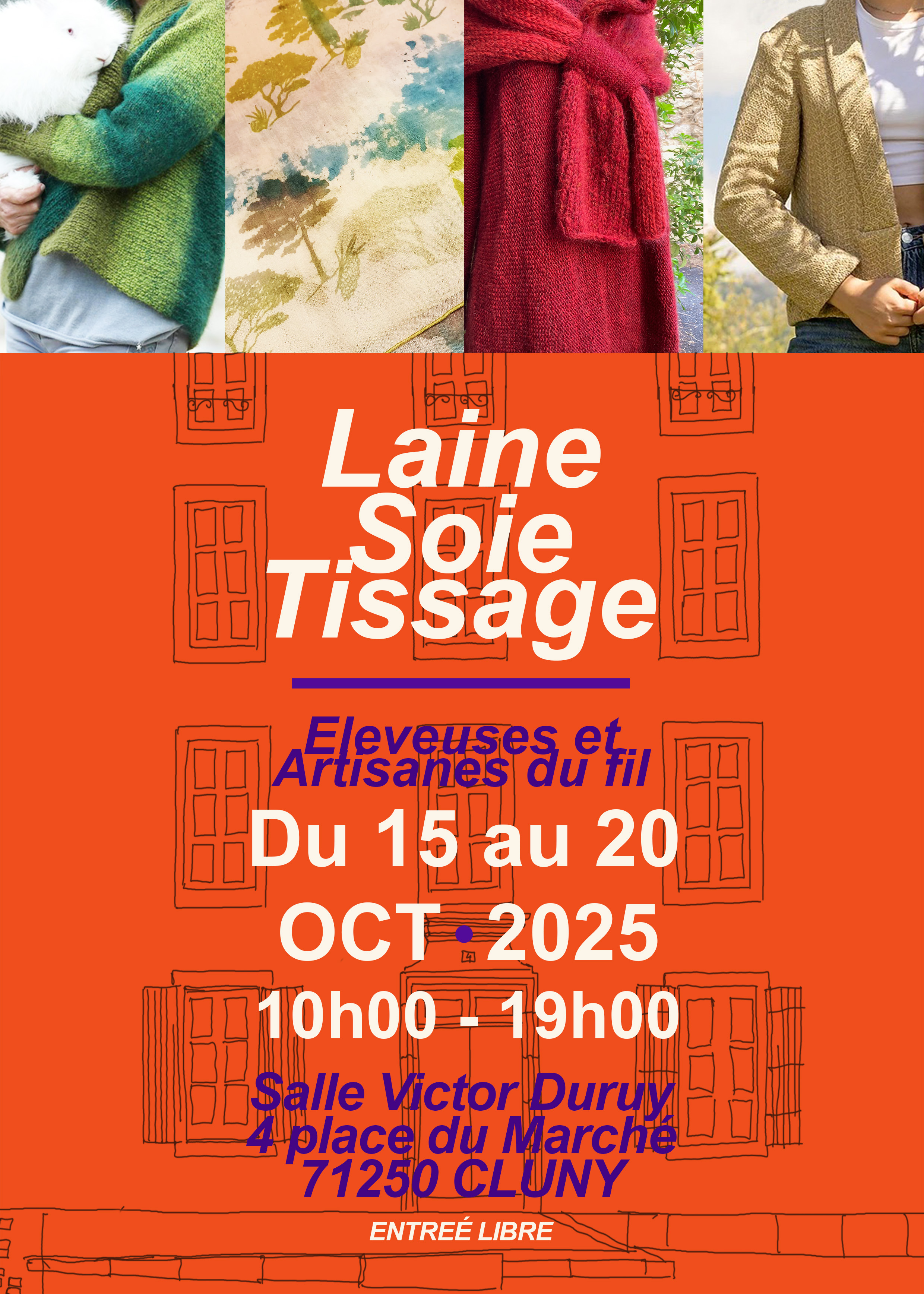 Laine, Soie, Tissage