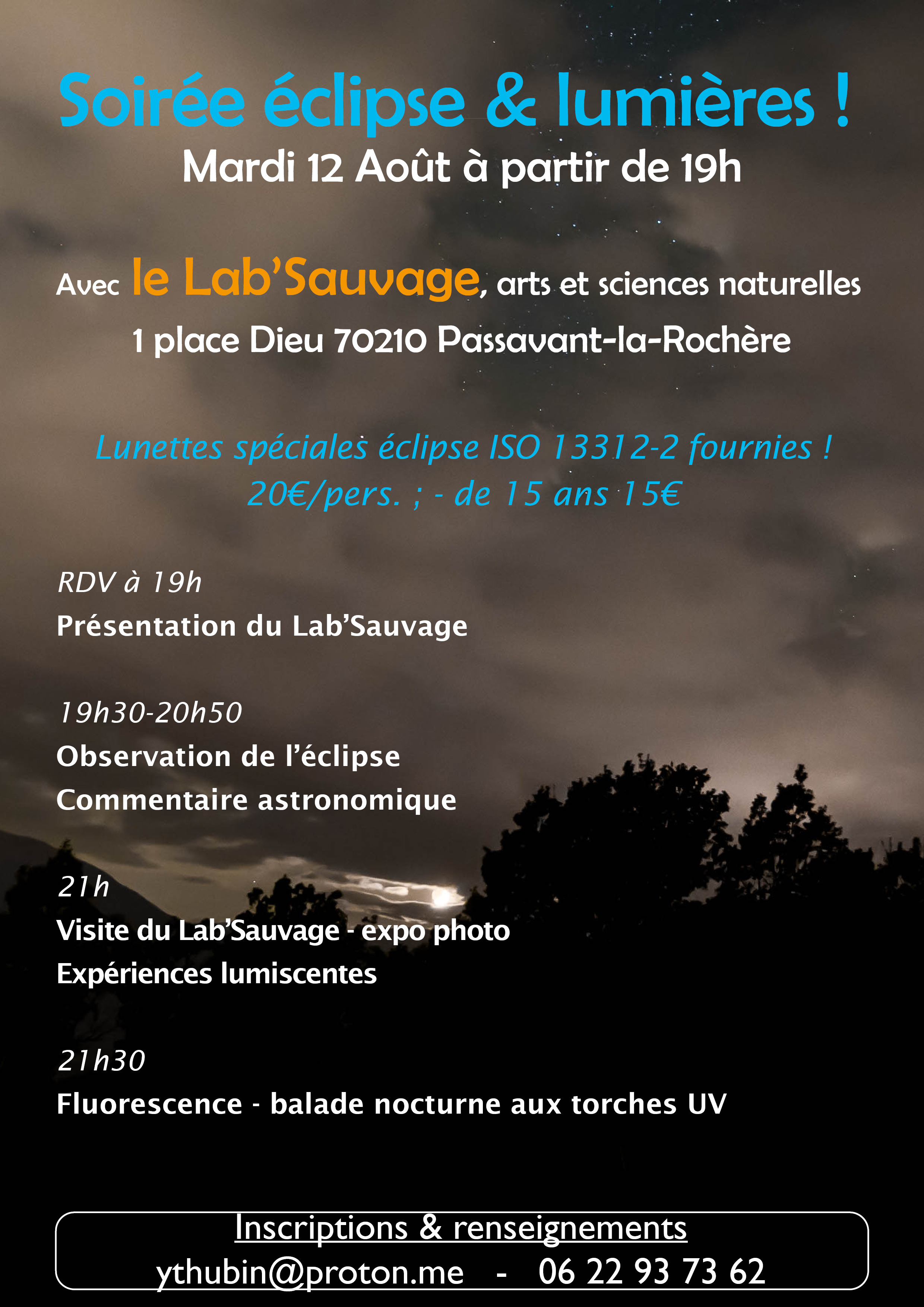 Soirée éclipse et lumière
