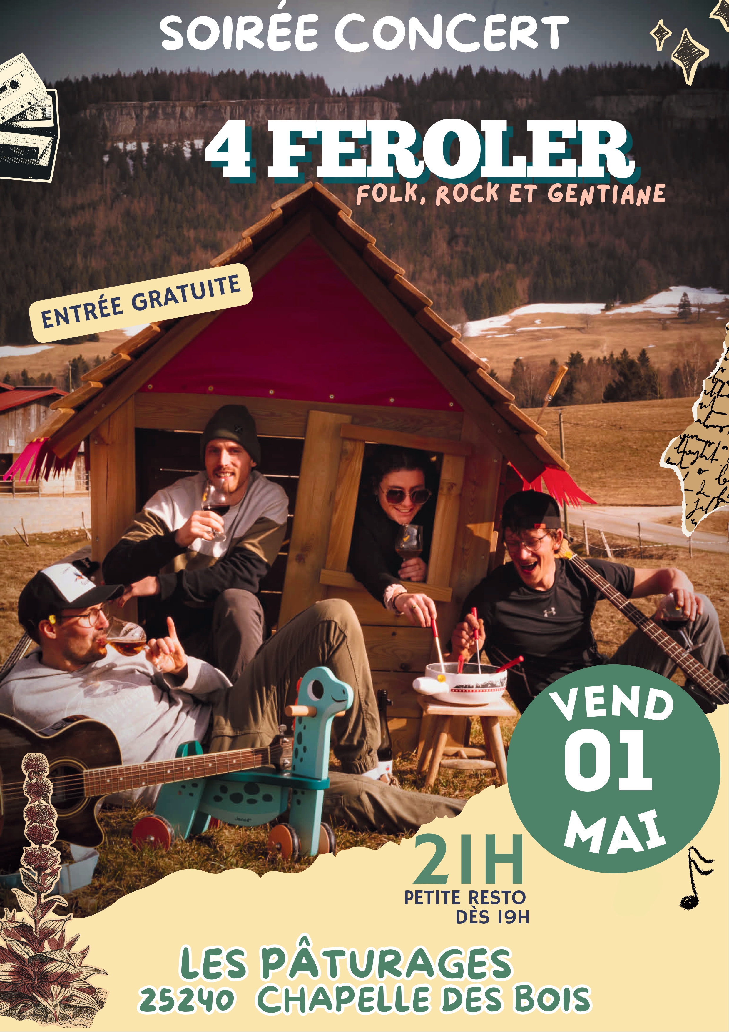 Soirée Concert : 4Feroler — visuel événement