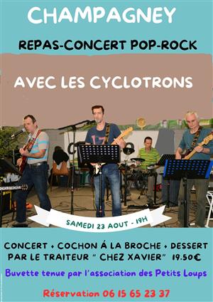 Repas - concert Pop Rock à Champagney 
