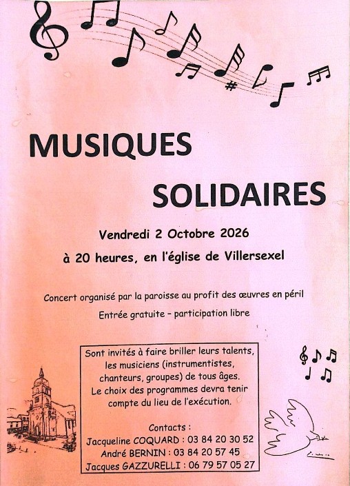 Concert musiques solidaires