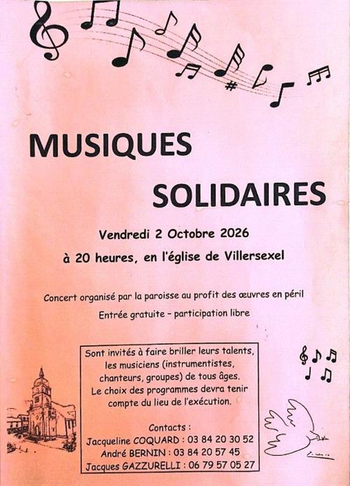Concert musiques solidaires 
